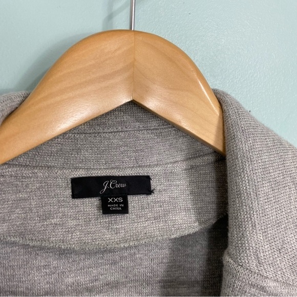 J Crew J0244 Gray Sophie Open Front Sweater Blazer XXS - Picture 2 of 7